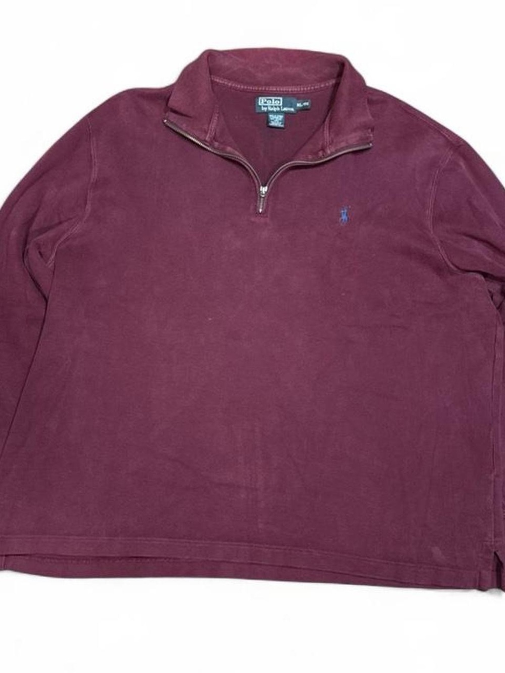 Vintage Polo Ralph Lauren Burgandy Quarter Zip Sweater